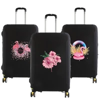 flamingo pattern printed design luggage protective cover travel suitcase cover elastic dust cases 18 28 inch travel accessories