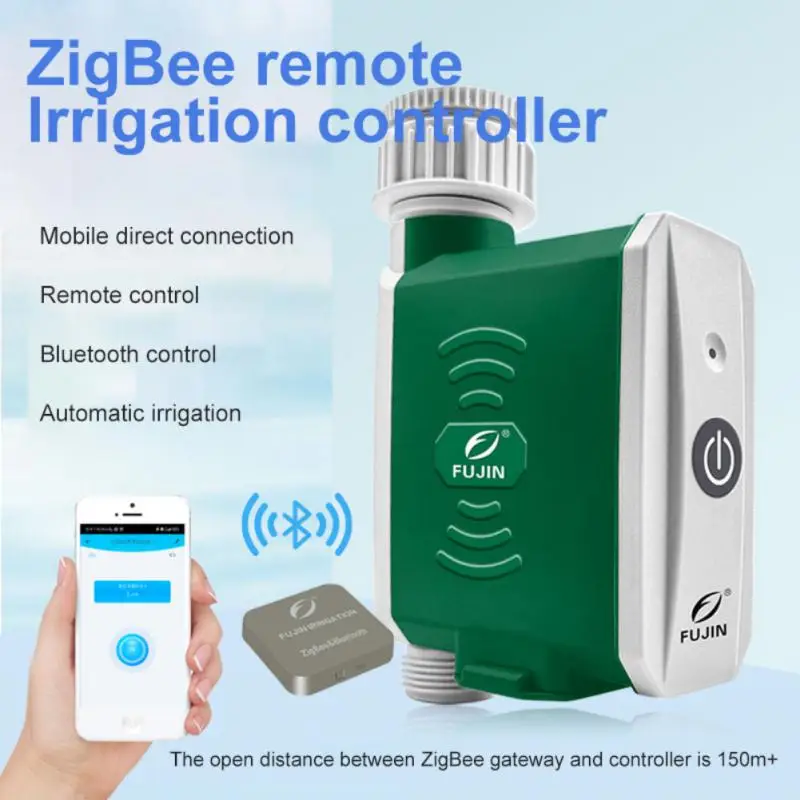 Таймер садового полива ZIGBEE, умная система капельного орошения с Wi-Fi, со встроенным рекордером потока воды, контроллером