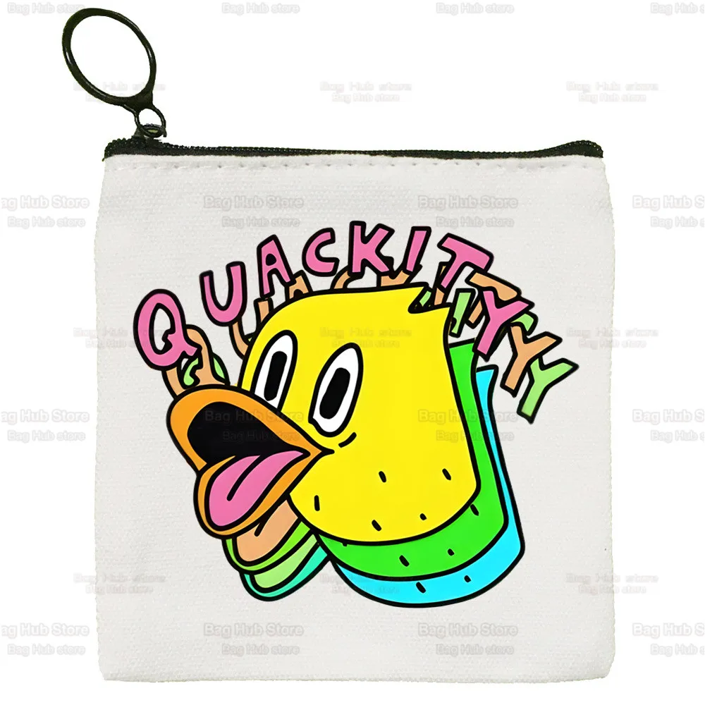 Quackity My Beloved  Printed Canvas Bag Design Canvas Simple and Fashionable Storage Bag