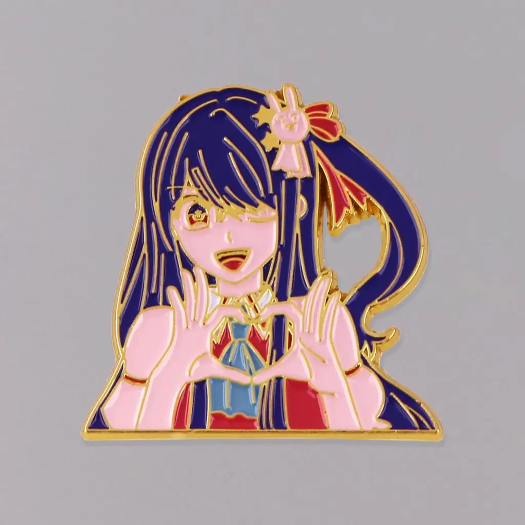 

Anime Girl Brooches for Women Manga Lapel Pins Cartoon Collection Metal Enamel Pin Comic Kawai Accessories for Fans Gift