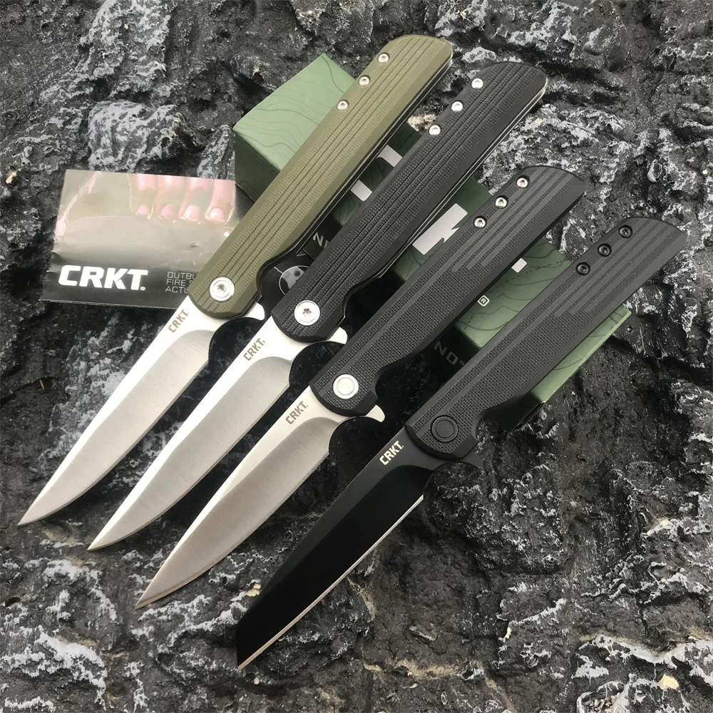 

Складной нож CRKT 3801/3802/3810, 3,34 дюйма, 8CR13MOV, лезвие G10, ручка, военный тактический нож для выживания, портативный уличный охотничий инструмент