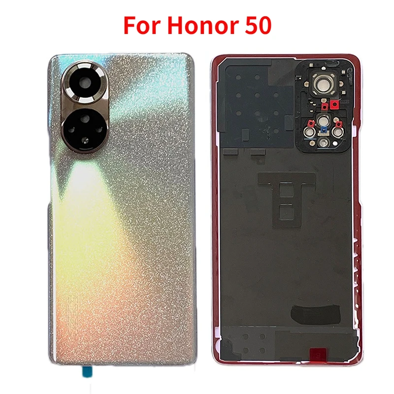 

Original New Back Glass For Huawei Honor 50 NTH-AN00 NX9 Back Battery Cover Housing Rear Door Back Case with Camera Frame Lens