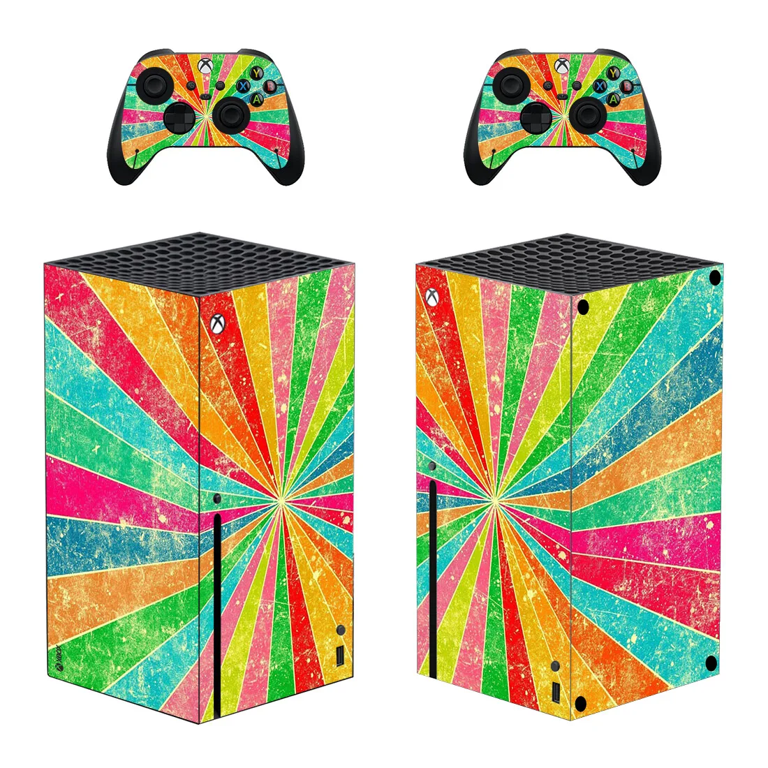 

colour Style Xbox Series X Skin Sticker for Console & 2 Controllers Decal Vinyl Protective Skins Style 1