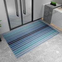 entrance doormats modern simple style teslin wire loop carpet pvc stripes non slip machine wash mat dusting wear resistant rug