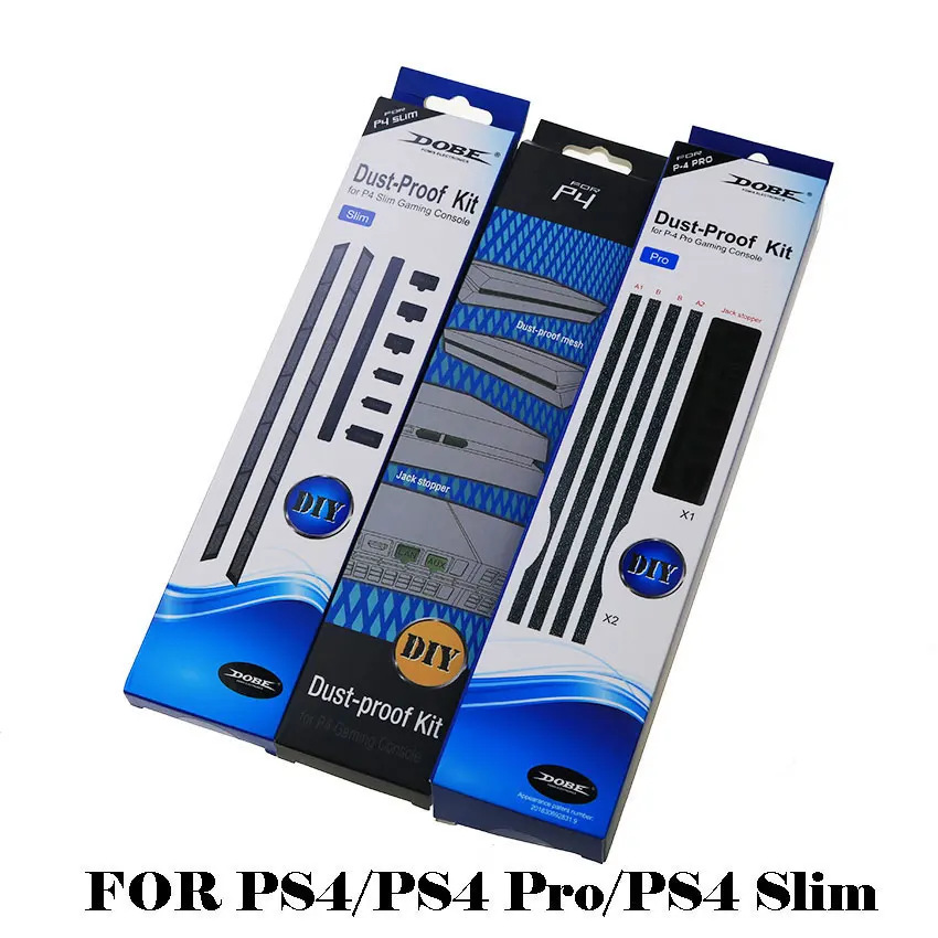 1 set of DIY ultra-thin dust net kit FOR PS4/PS4 Pro/PS4 Slim console dust cover sponge mesh plug set images - 6