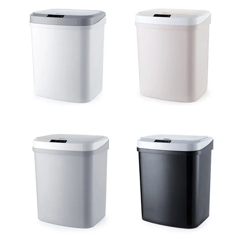

Trash Can Automatic Sensor Dustbin Electric Waste Bin Waterproof Wastebasket For Kitchen Bathroom Recycling Drop Shipping