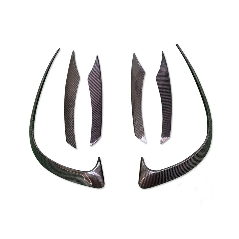 Углеродное волокно противотуманная фара решетка воздухозаборника декоративная