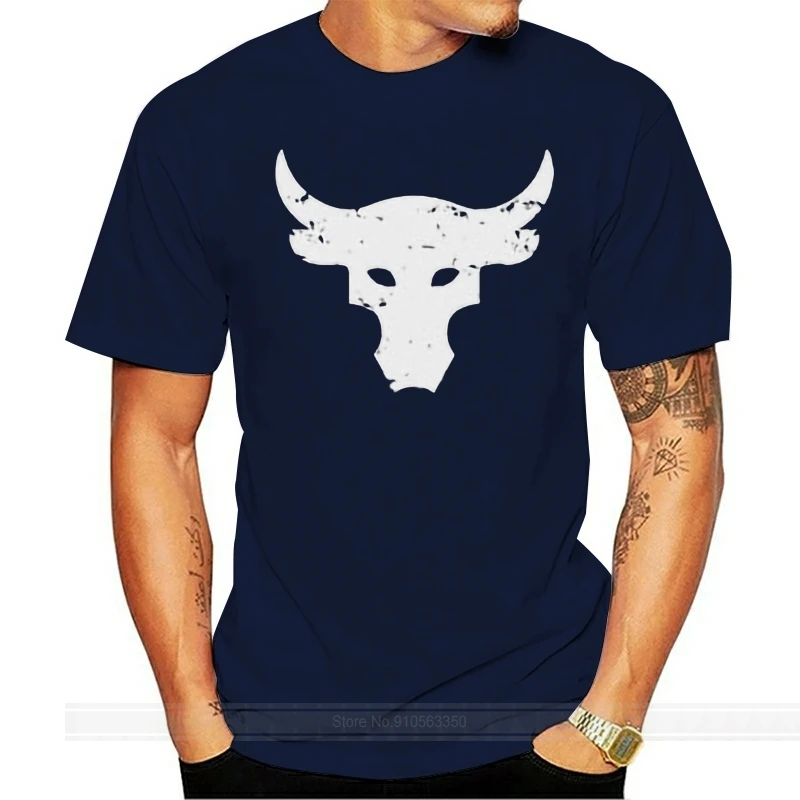 

Dwayne Johnson Brahma Bull Tattoo Black T-Shirt Unisex cotton tshirt men summer fashion t-shirt euro size