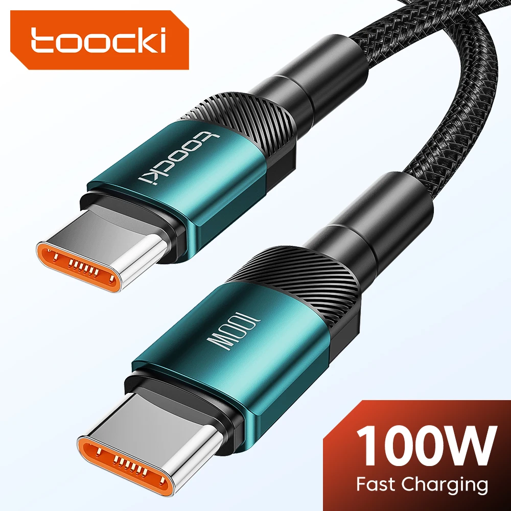 

Кабель зарядный Toocki с USB C на USB C, 100 Вт