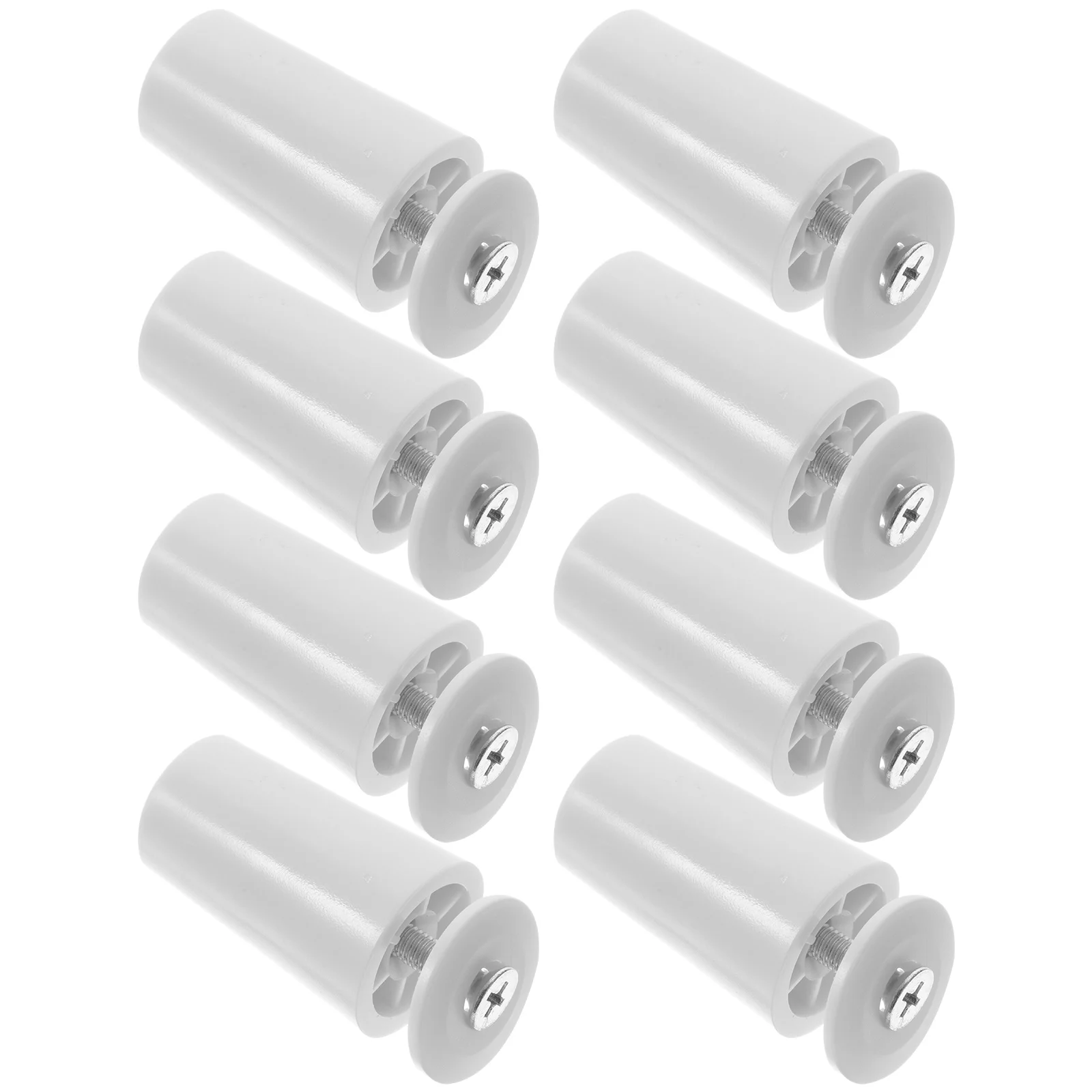 

8 Pcs Window Roller Shades Buffer Stopper Shutters Blind Parts Fasteners White Aluminum Alloy Repair Blinds