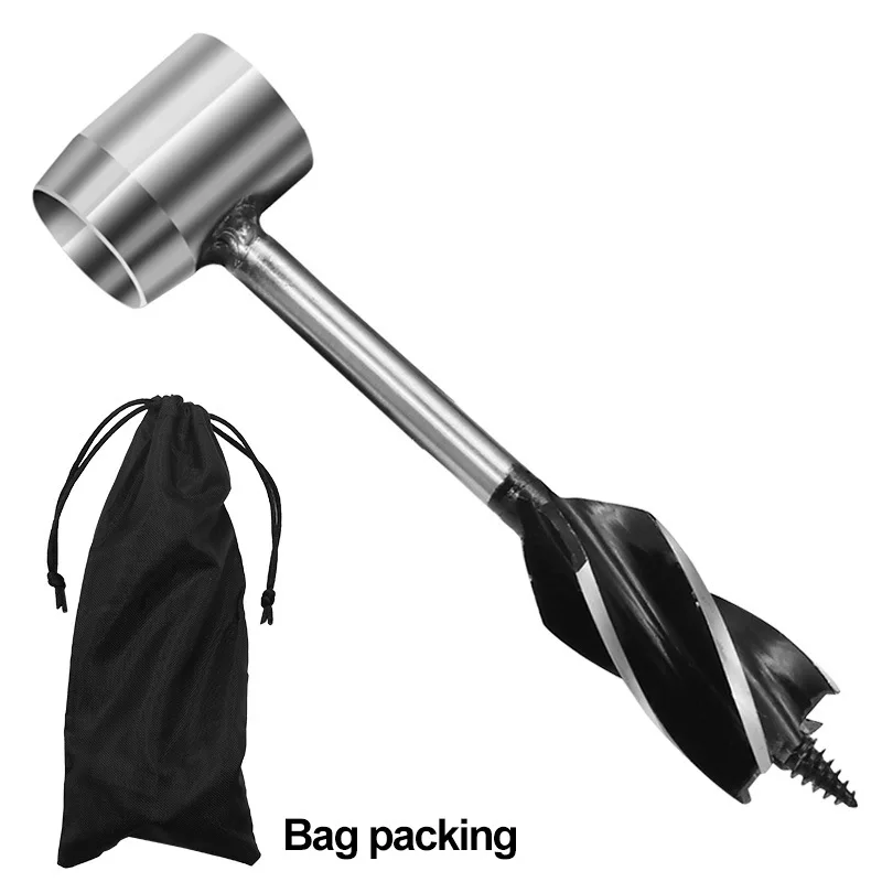 

Auger Drill Bits Outdoor Survival Punch Tool Camping Bushcraft Manual Hole Maker Wrench Wood Drill Core Woodworking