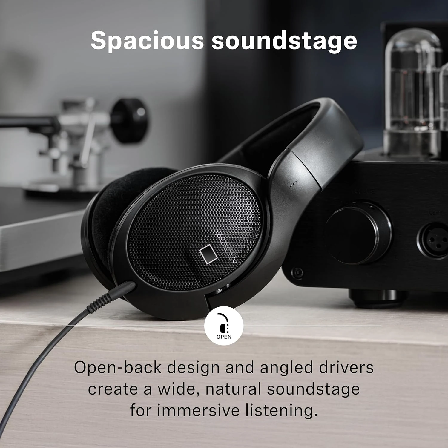 Фото Профессиональные студийные наушники HD 560S с закрытым корпусом, Hi-Fi звук для записи, микширования и мониторинга живого звука. Лучшее предложение. №1