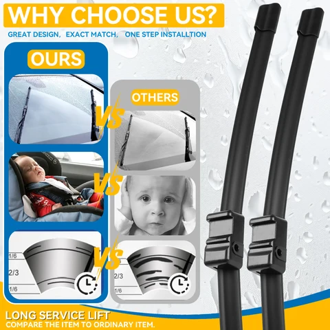 Передние щетки стеклоочистителя Erick's LHD для BMW X6 E71 E72 2008-2012 Лобовое стекло Чистое окно Автомобильные щетки от дождя 24 "+ 20"