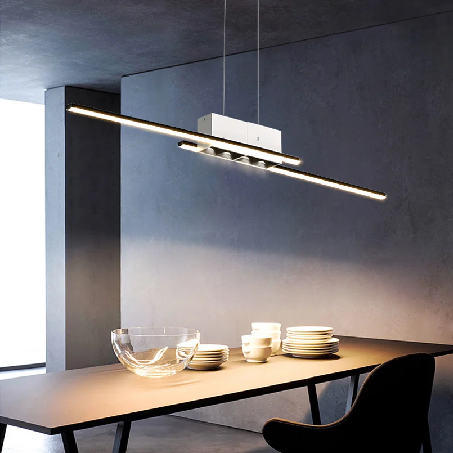

Creative Dining Room Pendant Lights Modern Simple Table Bar Hanging Lamp Design Sense Luxury Fixture Extremely Simple Long Lig