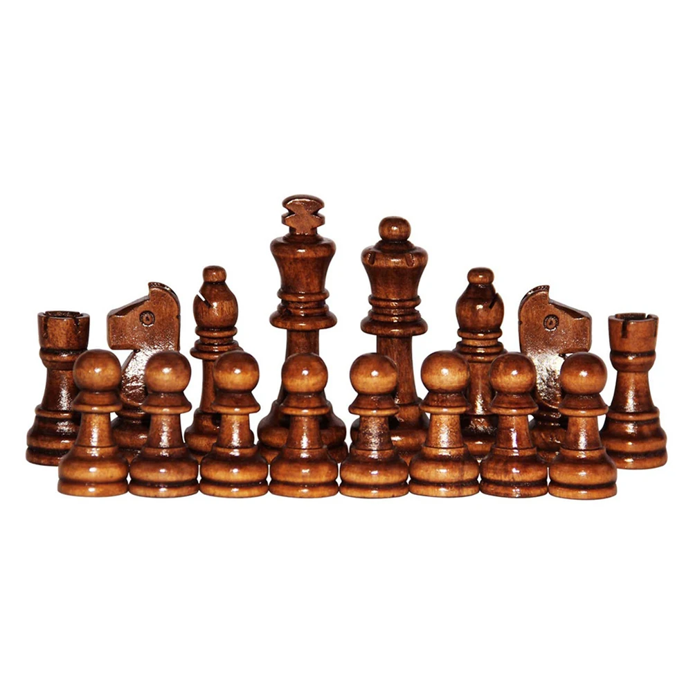 Фото Деревянные шахматные игры Pawns Standard Tournamen Staunton, 32 шт., фигурки, шахматные фигуры, только для шахматной настольной игры №5