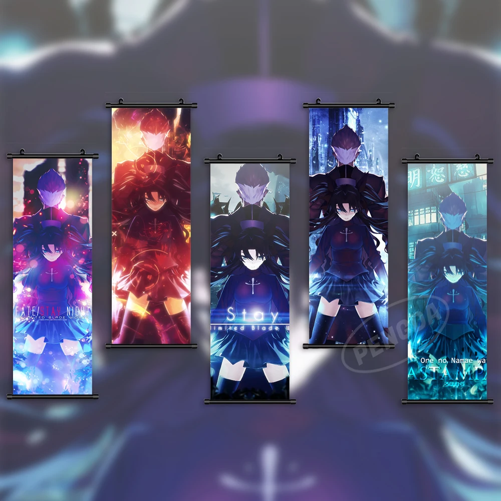 

Print Wall Artwork Anime Poster Fate Night Pictures Painting Altria Pendragon Canvas EMIYA Hanging Scrolls Home Room Decoration