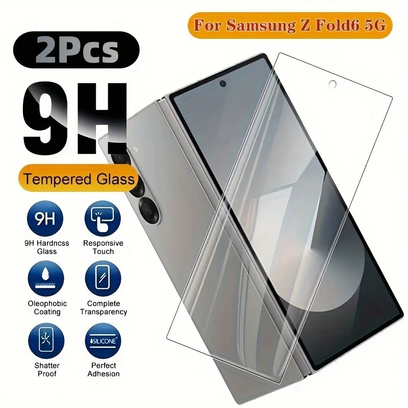 Фото 2 шт. Защитная пленка для экрана Samsung Z Fold 7 6 5 4 Ультрапрозрачное закаленное стекло Защитная пленка для экрана Samsung Z Fold 7 6 5 4 Glass №1