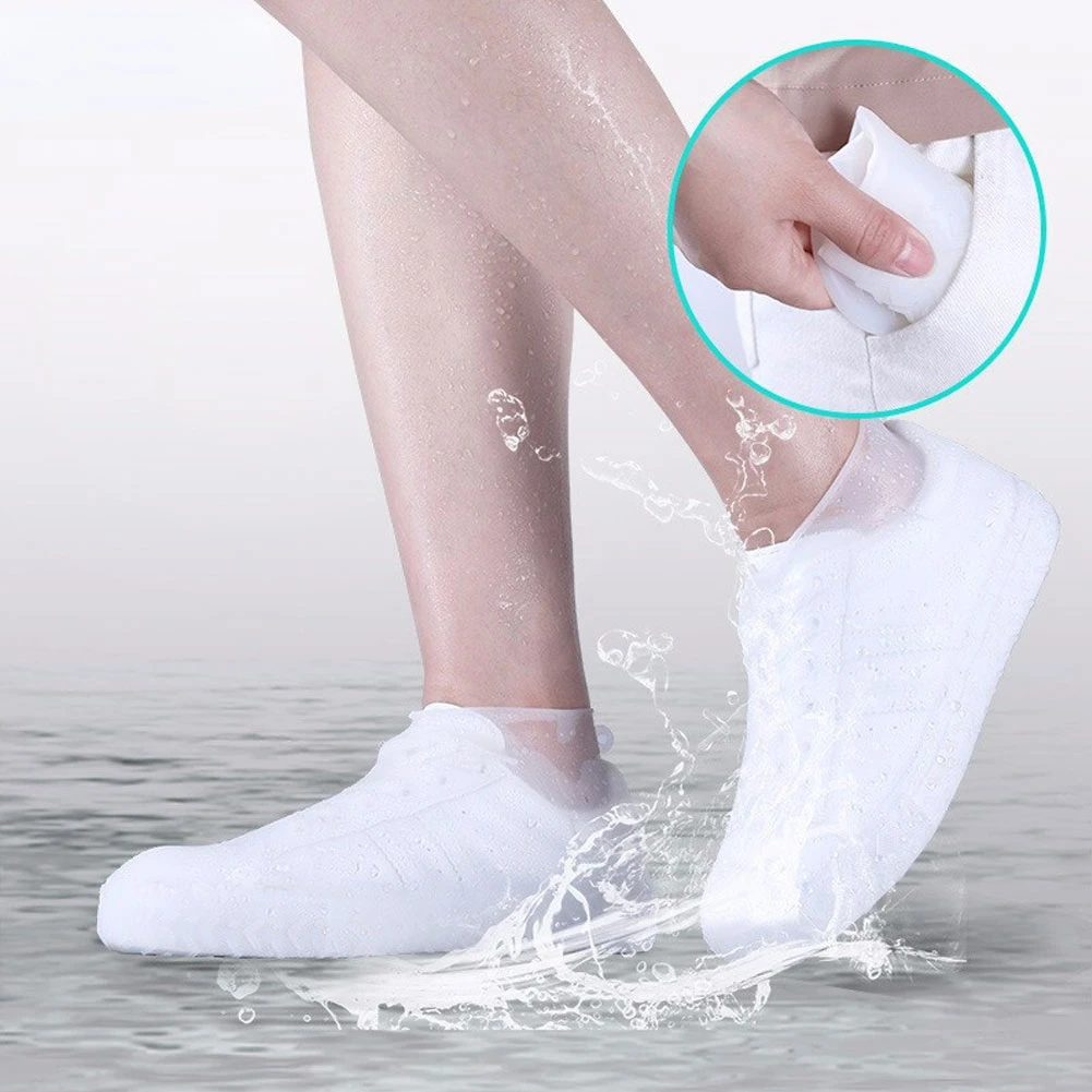 Reusable Boots Water Proof Shoe Cover Silicone Material Unisex Shoes Protectors Rain Boots for Indoor Outdoor Rainy Days