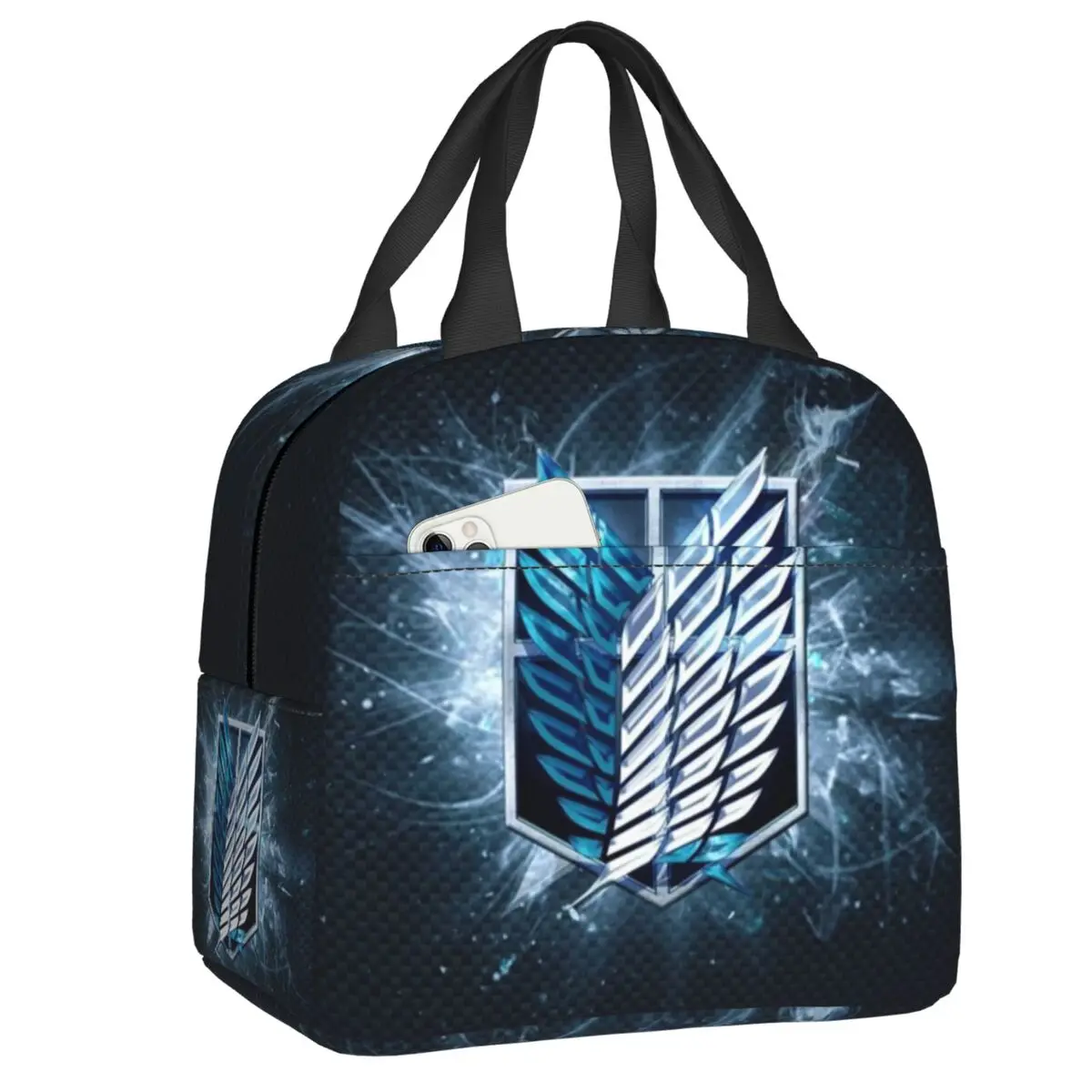 

Wings Of Freedom Insulated Lunch Bags for Outdoor Picnic Attack On Titan Anime Manga Thermal Cooler Lunch Box Women Kids