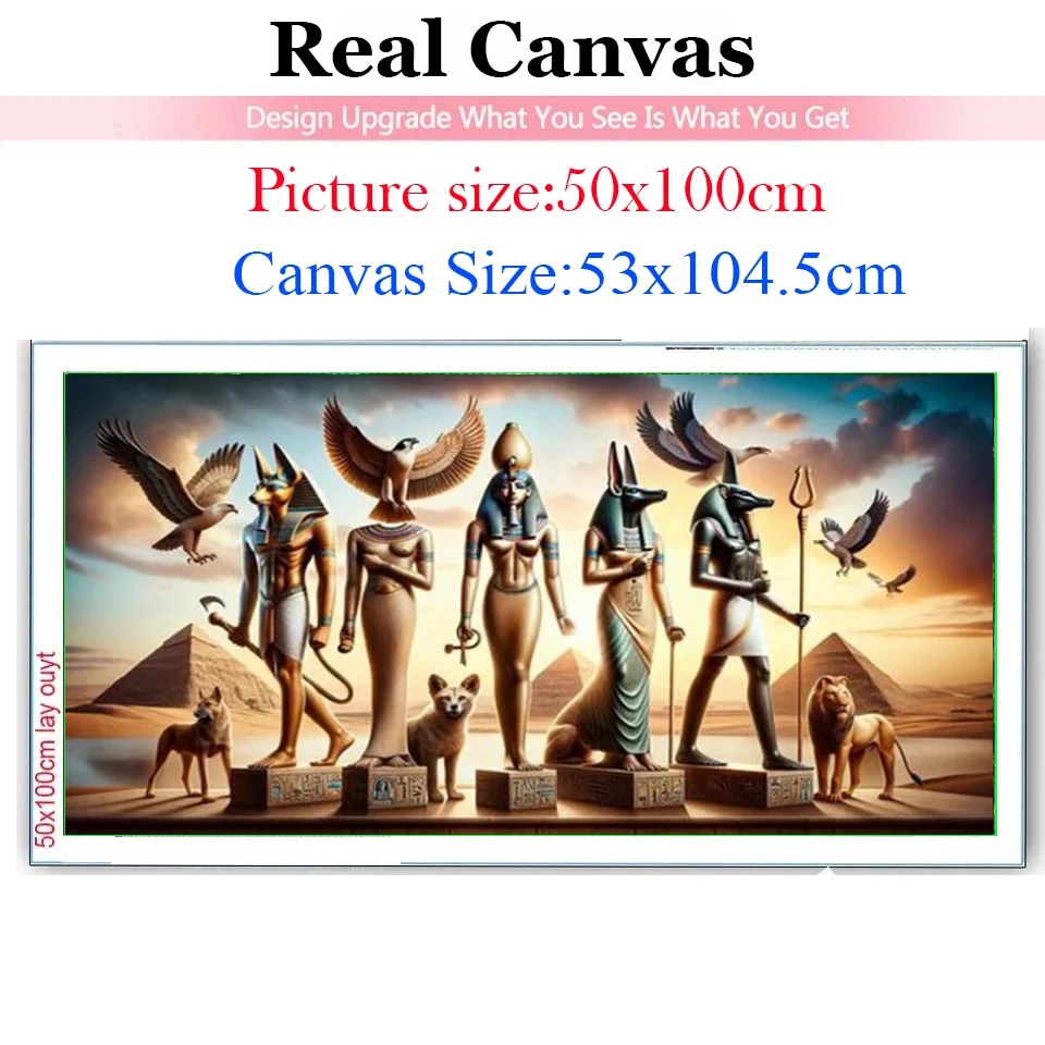 Большая египетская религиозная королева Анубис животные 5D сделай сам алмазная