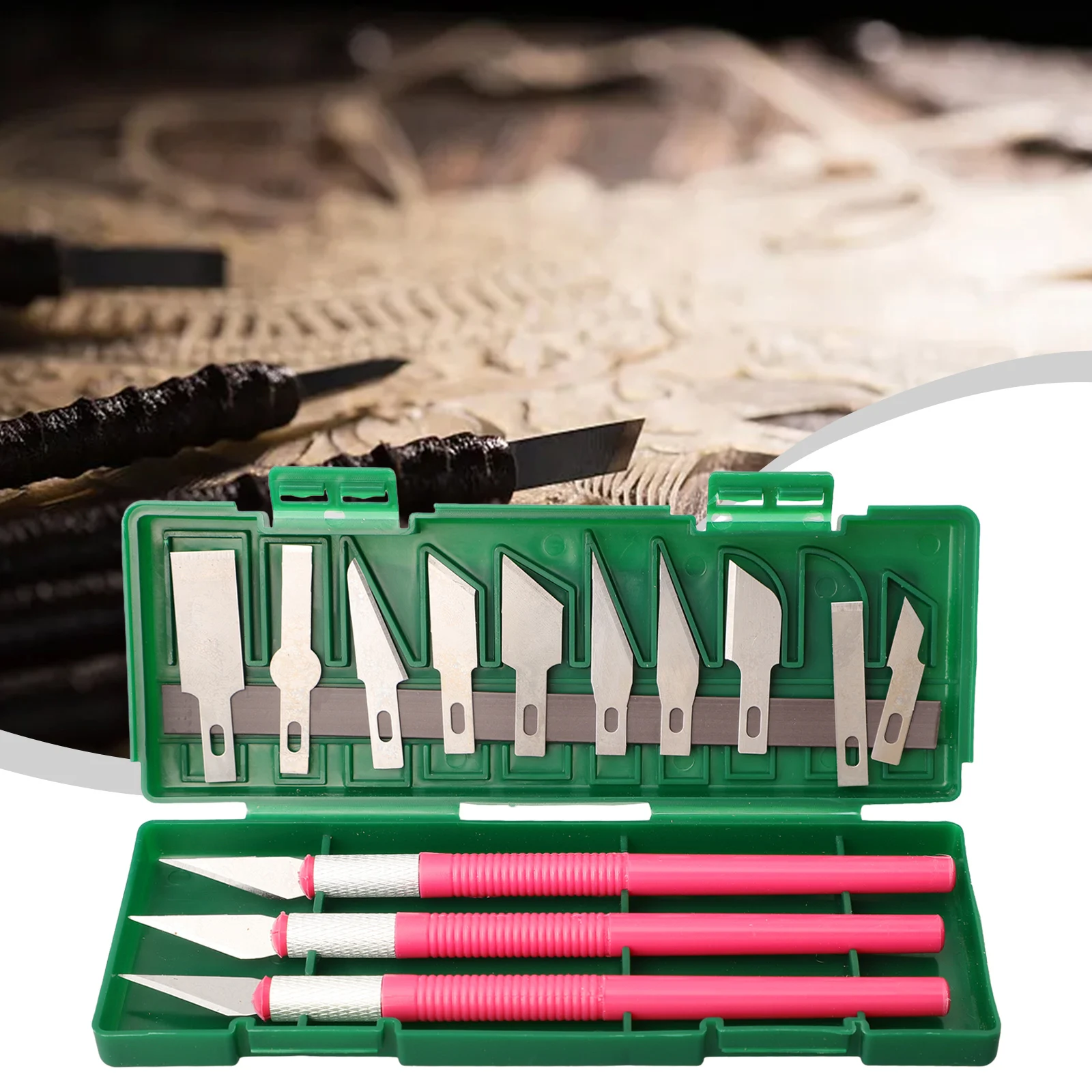 13 шт./компл. резак для художественной резьбы с коробкой лезвие ручной по дереву