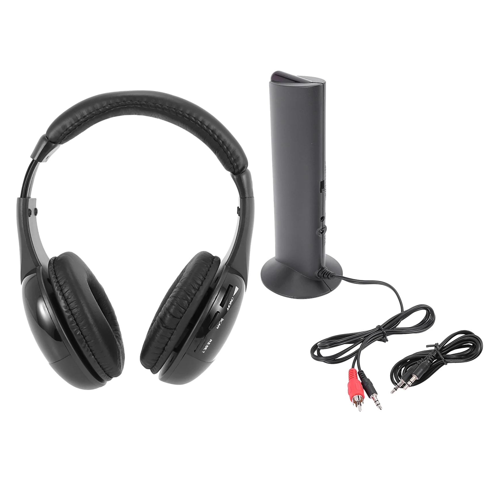 

KUBITE MH2001 Wireless Headphones Transmitter on Ear Headset With FM Radio Wireless TV Headset Monitor Earphone for TV PC Smart