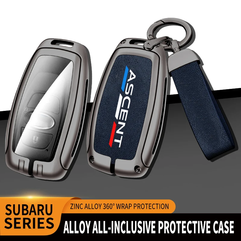 

Car TPU Zinc Alloy Key Case Bag For Subaru ASCENT STI Logo Car KeyChain Car Metal Key Shell Auto Interior Decoration Accessories