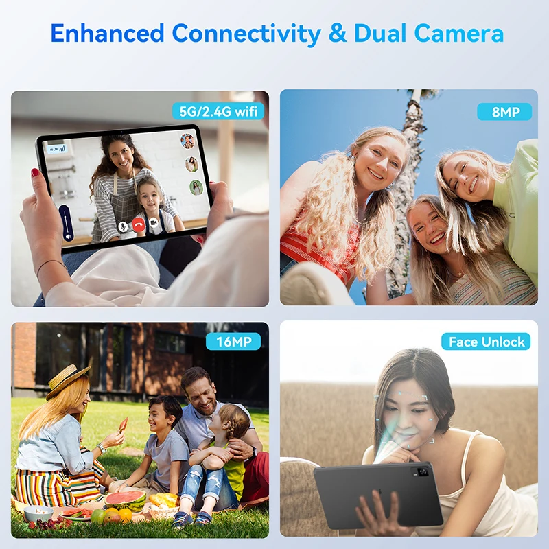 Планшет Headwolf HPad6 Android14 WidevineL1 + Netflix 12 дюймов экран 2K HelioG99 8 ГБ ГБ) ОЗУ 256 планшетный ПК