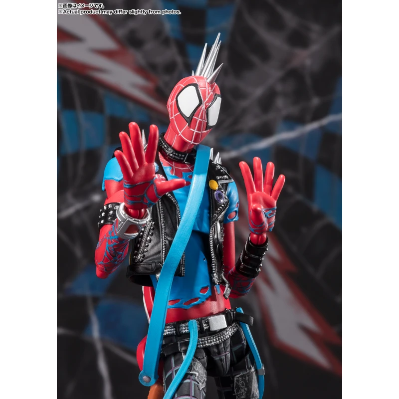 В наличии Bandai S.H. Фигуртс SHF Человек-паук: Across The Spider-Verse Punk Spider аниме экшн-фигурка