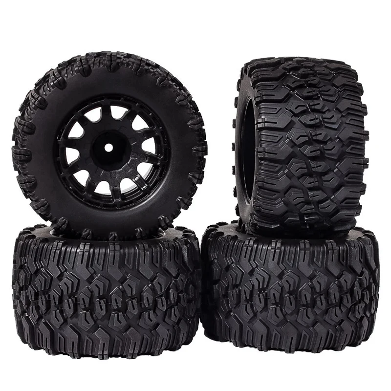 

4PCS 120MM 1/10 Monster Truck Tire Rubber Rocks Tyres 12Mm Wheel Hex For RC Crawler Buggy Axial Traxxas Tamiya Kyosho