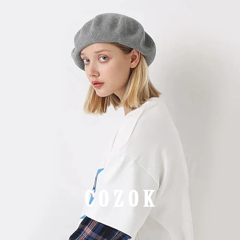 Новинка стильные женские вязаные береты Классные модные элегантные художника