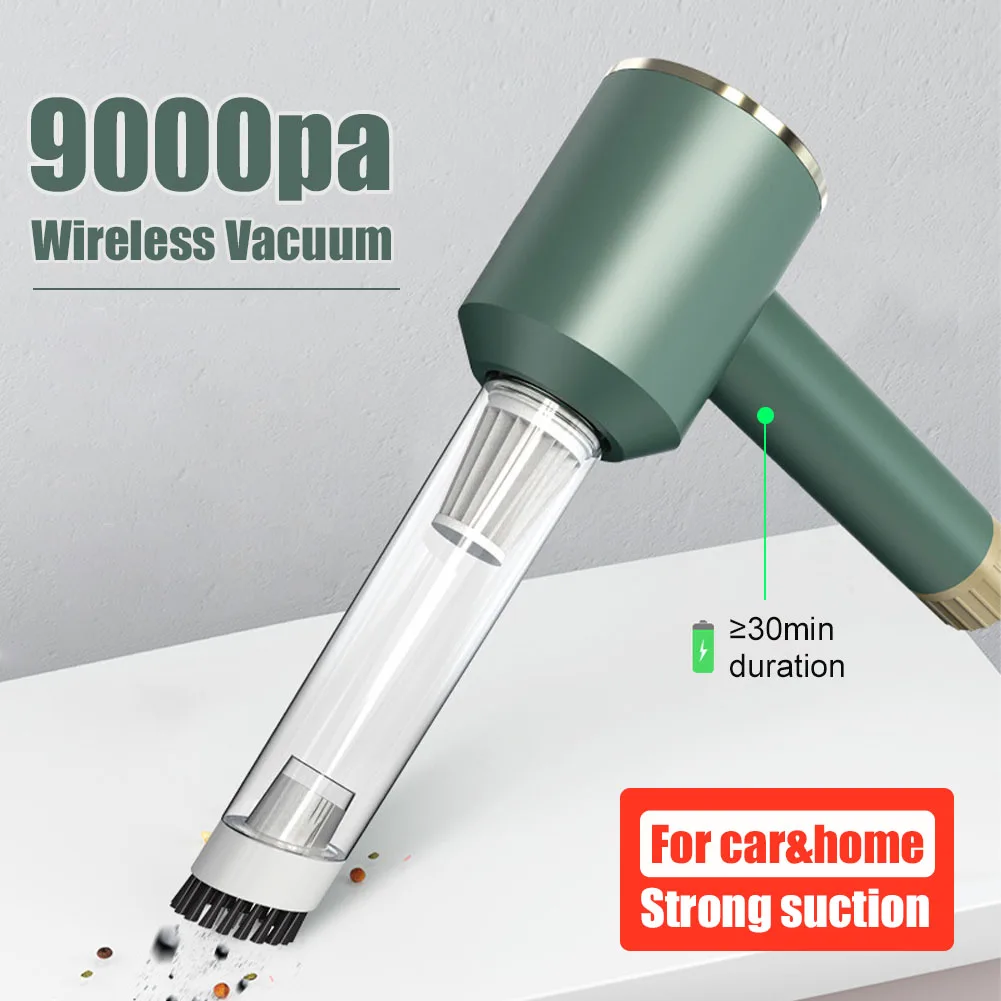 

9000Pa Portable Car Vacuum Cleaner Wireless Handheld Vacuum Cleaner For Car Home Strong Suction Vacuum Cleaner Cleaning Tool