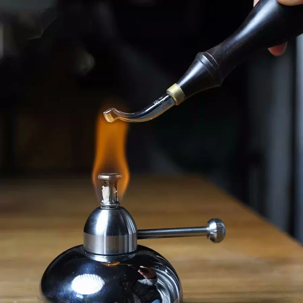 Регулируемая спиртовая лампа из нержавеющей стали 130 мл