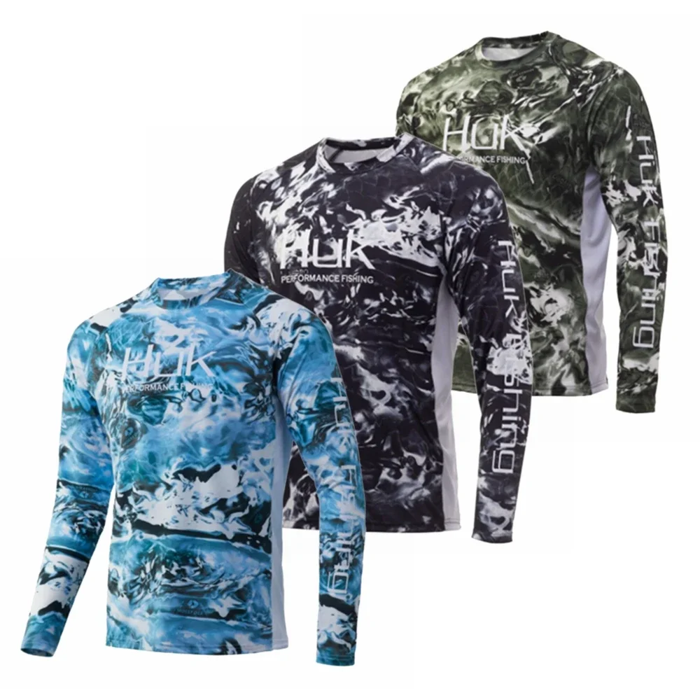 Одежда для рыбалки мужская одежда с длинным рукавом УФ-защитой летние дышащие