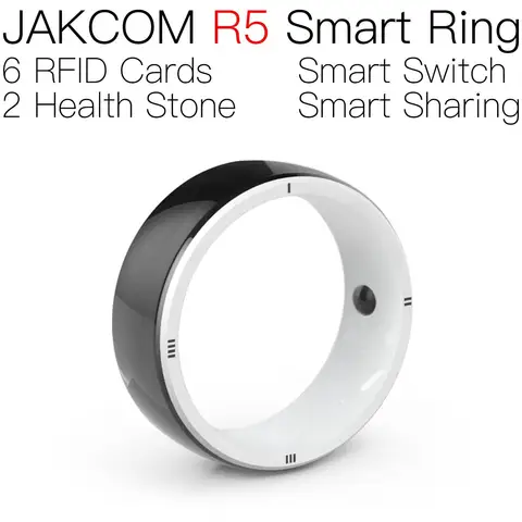 Смарт-кольцо JAKCOM R5, супер ценность, чем emax, программируемая карта, чип rfid, черный и белый провод, МГц, uid, перезаписываемая круглая наклейка