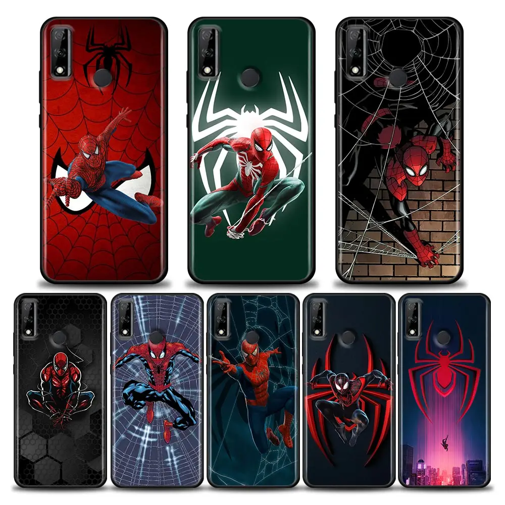 

Marvel Spider Man Heros Coque Funda Phone Case for Huawei Y6 Y7 Y9 2019 Y6p Y8s Y9a Y7a Mate 50 20 40 Pro Lite RS TPU Case Capa