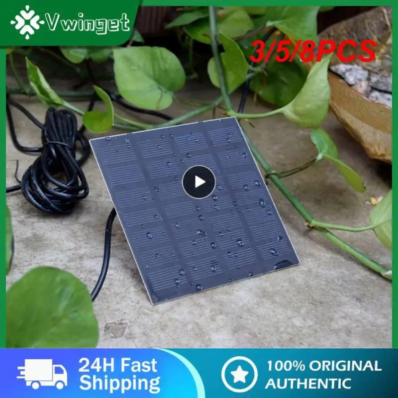 

3/5/8PCS Household Solar Fountain Water Pump Solar Panel Powered Garden Pool Solar Decorative Fountain Outdoor For Bird Bath