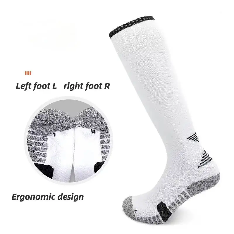 Non Slip Football Socks Mens Friction Gasket Tube Running Ice Snow Hiking Sports Over Knee Stockings Basketball Socks