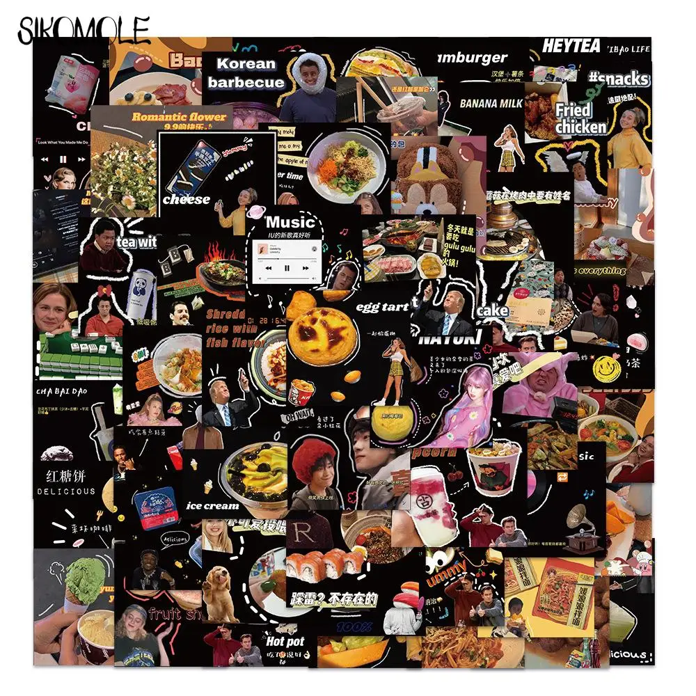 

10/30/60 шт., наклейки в стиле ретро