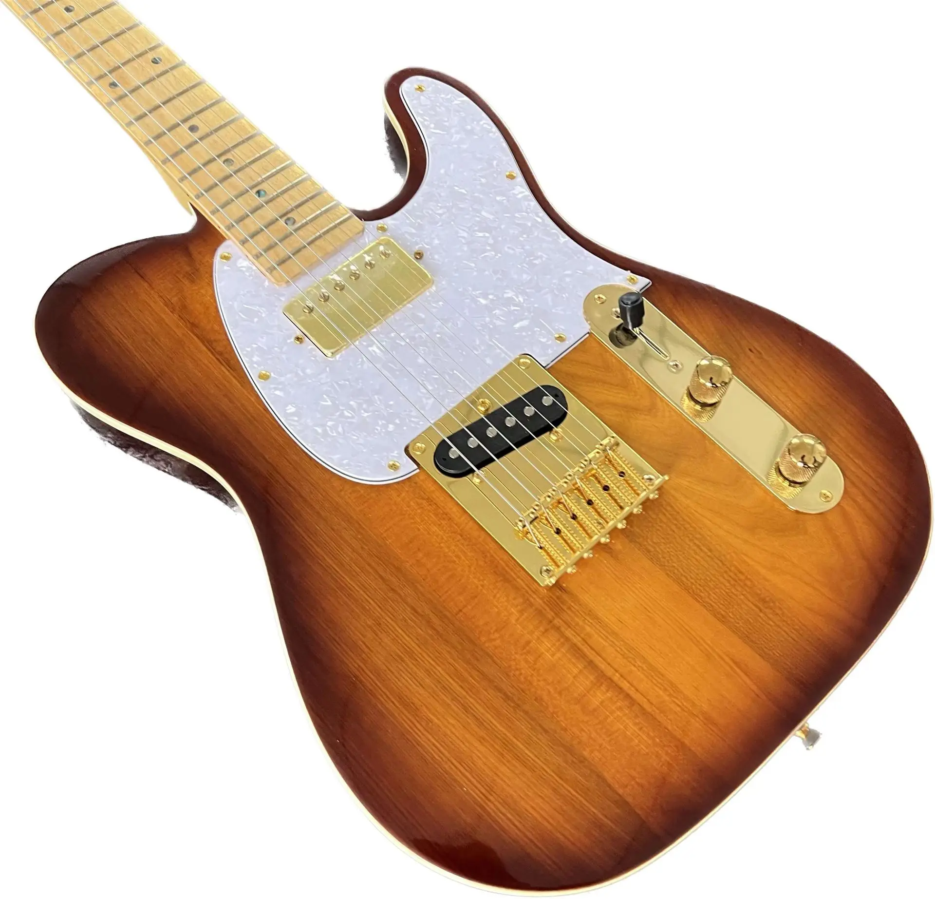 

Electric Guitar high quality pickups handwork 6 stings maple fingerboard guitar Sunburst color
