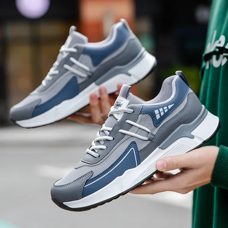 

Men Shoes Breathable Korean Slip On Trend Sneakers Men Comfort Super Light Outdoor Lace Up Spring Casual Shoes Tenis Masculino