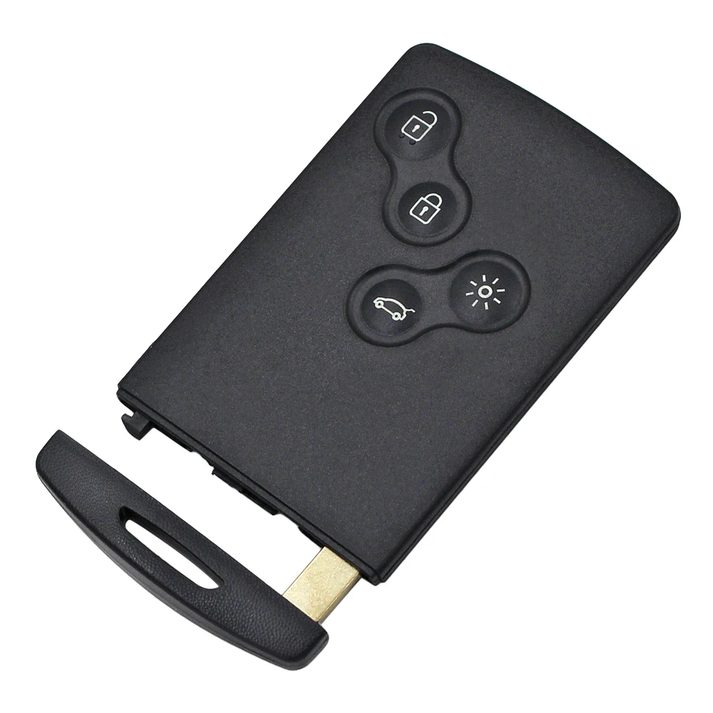 Дистанционный смарт ключ-брелок 4 кнопки 433 МГц с чипом PCF7941 для Renault Scenic Ill Laguna Fluence