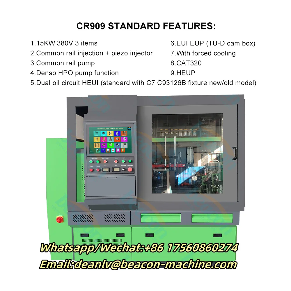 CR909 Дизельный испытательный стенд для впрыска инжектор Common Rail и насос EUI EUP HEUI HEUP