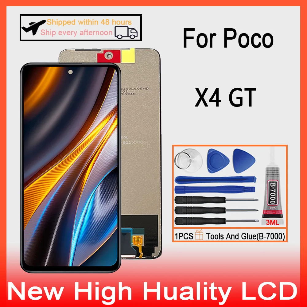 

Original For Xiaomi Poco X4 GT 22041216G LCD Display Touch Screen Digitizer LCD With Frame Replacement
