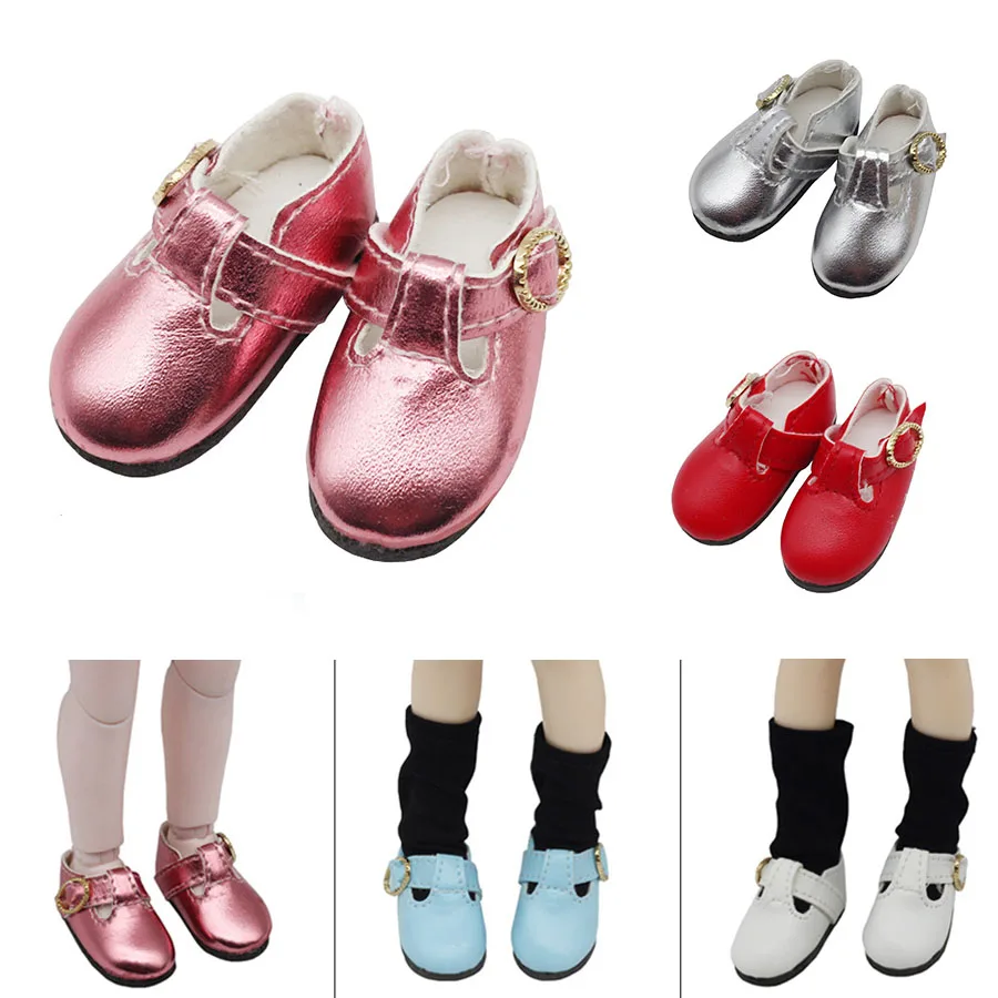 

Кукольная обувь 5 см для куклы Blythes 1/6, подходит для шарнирных мини-кукол 1/8, красивые сандалии из искусственной кожи, игрушечная обувь, кукла ...