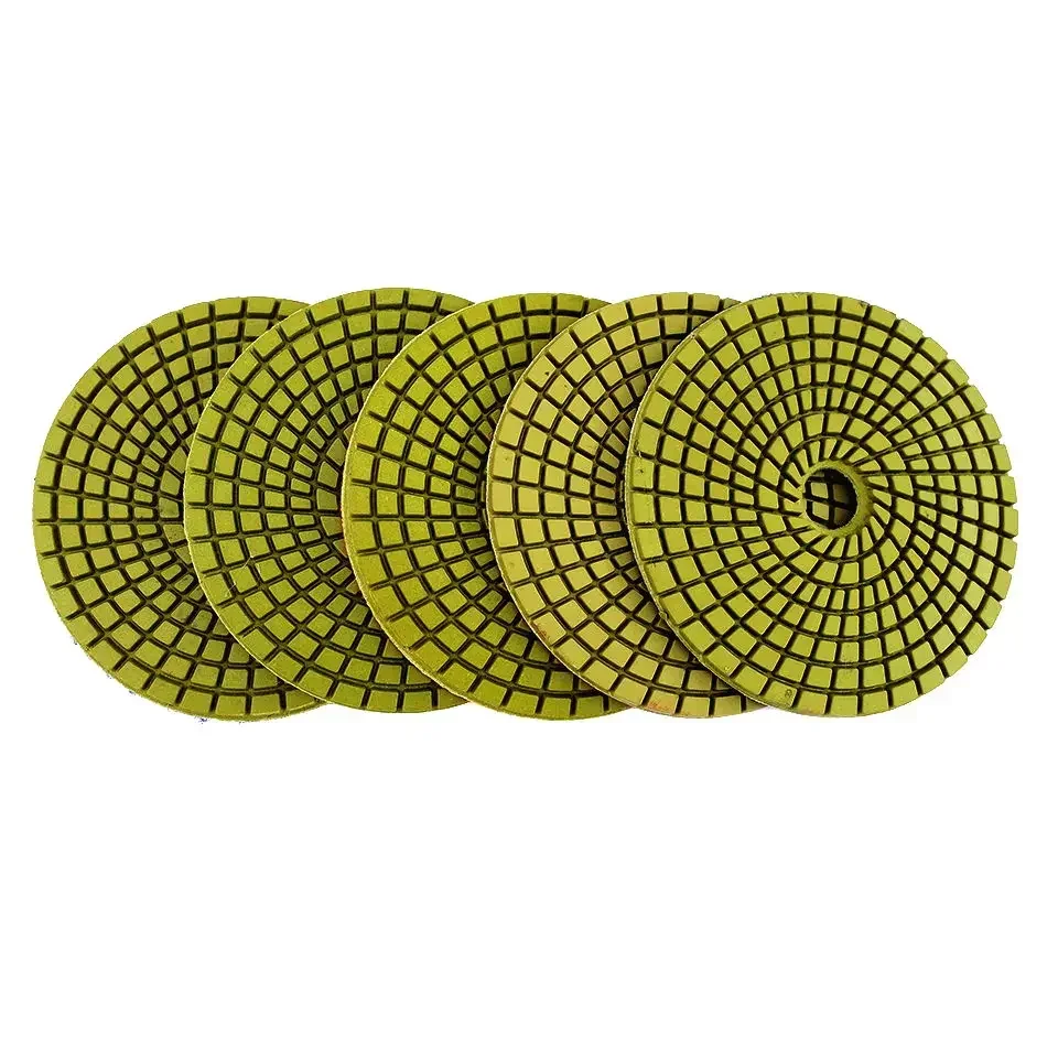 5 шт. 4-дюймовые моклые алмазные полировальные подушечки ступеней шлифовальные