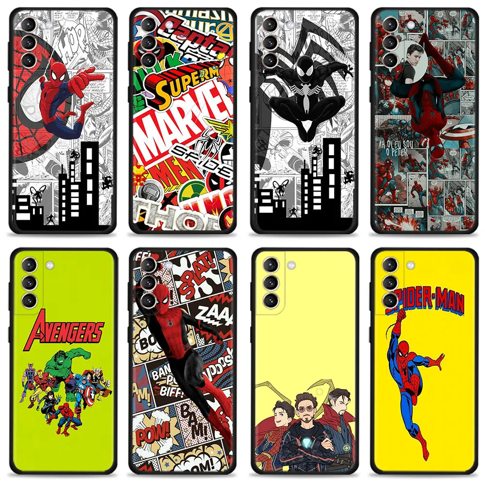 

Coque For Samsung Galaxy S9 S8 S7 S10 S22 Ultra 5G S10e S20 FE 2022 S21 Plus Marvel Movice Comics SpiderMan 3 Tom Holland Case