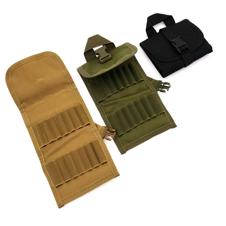 Сумка для патронов на пояс Molle Rifle Ammo Pouch Bag Cartridge Belt Holder Hunting на 14 раундов для калибров .410, 308, 45-70, 30.06, 30 до .416.