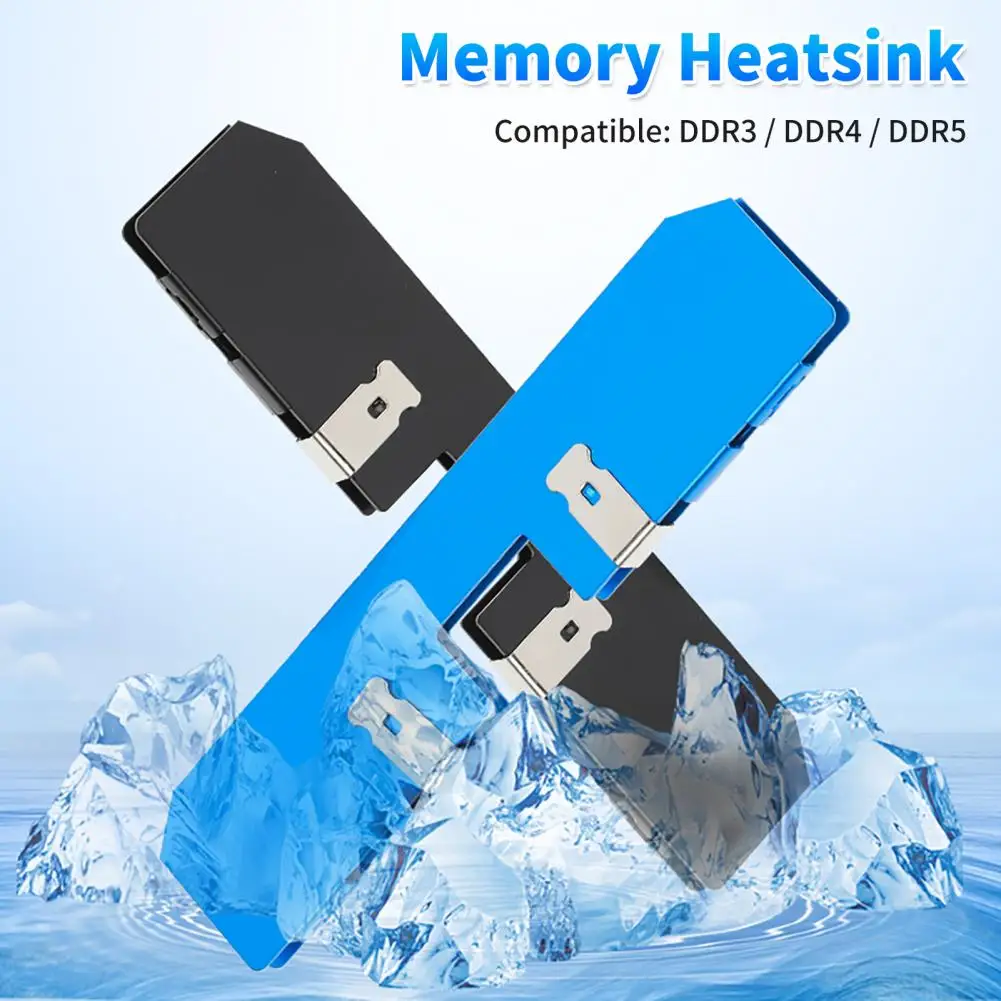 

Memory Heatsink Universal Good Heat Dissipation Desktop Computer Cooling Spreader Radiator Heat Sink Cooler for DDR3/4/5 RAM
