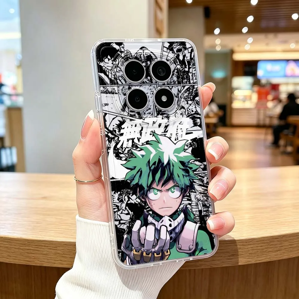 Фото Чехол для телефона My Hero Academia для Xiaomi POCO X7 X6 X5 F7 F6 F5 F4 M8 M6 C85 C71 Pro, прозрачный защитный чехол. №4